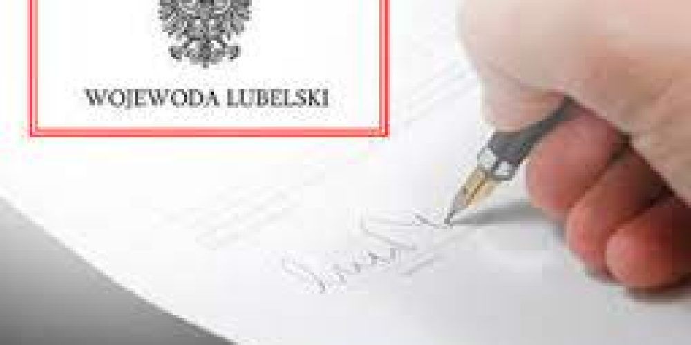 Obwieszczenie Wojewody Lubelskiego ws. wydania decyzji administracyjnej o ustaleniu odszkodowania za nieruchomość w obrębie Strzelce