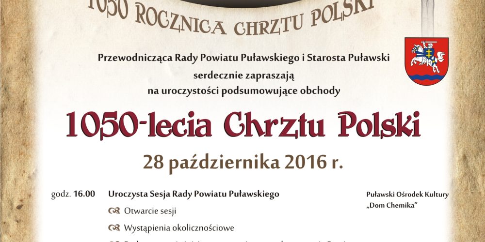 Uroczystości podsumowujące Obchody 1050-lecia Chrztu Polski
