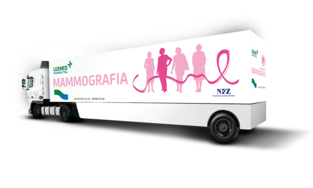 Bezpłatnych badań mammograficznych w mammobusie LUX MED we wrześniu 2018 roku