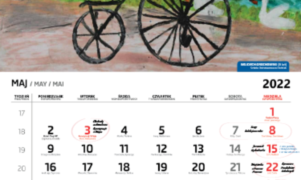 Kalendarz Gminy Nałęczów na 2022 r. jest już w drodze do mieszkańców