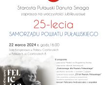 Zapraszamy na Jubileusz 25-lecia Samorządu Powiatu Puławskiego